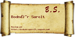 Bodnár Sarolt névjegykártya